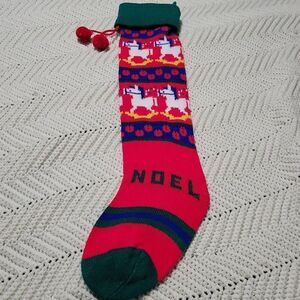 "Noel" Knit Christmas Stocking